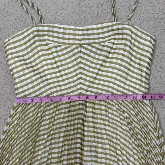 J. Crew Pleated Midi Dress in Crinkle Gingham - Picture 5 of 8